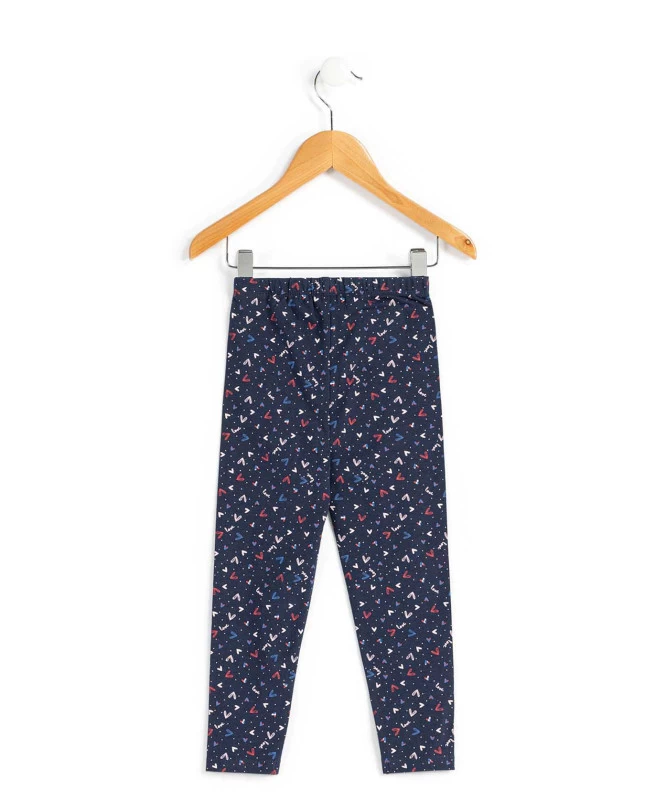 Legging Fille Imprimé Bleu Marine 2 Legging Fille Imprimé Bleu Marine – Image 2