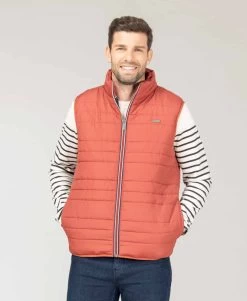 Doudoune Sans Manches Homme Rouille