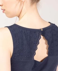 Débardeur Femme Bleu Marine Ajouré Dos Broderie Anglaise -Style Famille Boutique prod 10138 debardeur indigo diam 666x812 fc7ea0111e0b