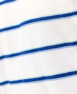 T-shirt Col Tunisien Rayé Bleu Vert Homme -Style Famille Boutique prod 10226 tee shirt mc fond blanc raye bleu vert tulum 666x812 fc7ea0111e0b