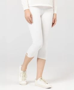Legging Court Blanc Femme