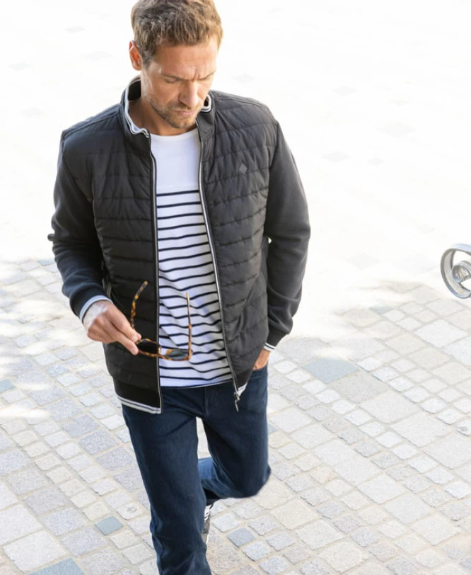 Veste Matelassée Noir Homme 3 Veste Matelassée Noir Homme – Image 3