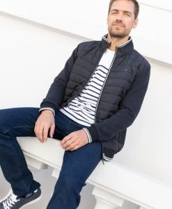 Veste Matelassée Noir Homme