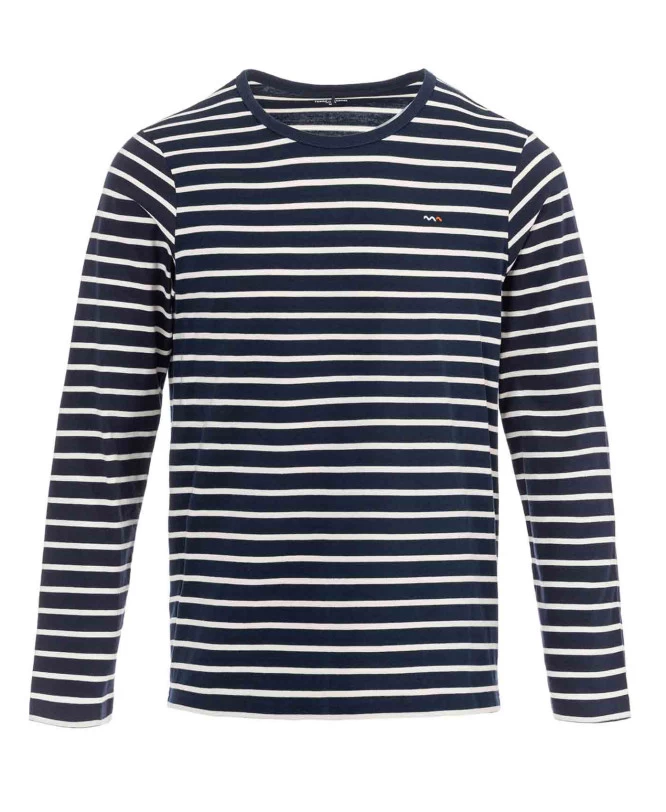 Marinière Authentique Fond Bleu Marine Rayé Blanc Homme 1 Marinière Authentique Fond Bleu Marine Rayé Blanc Homme