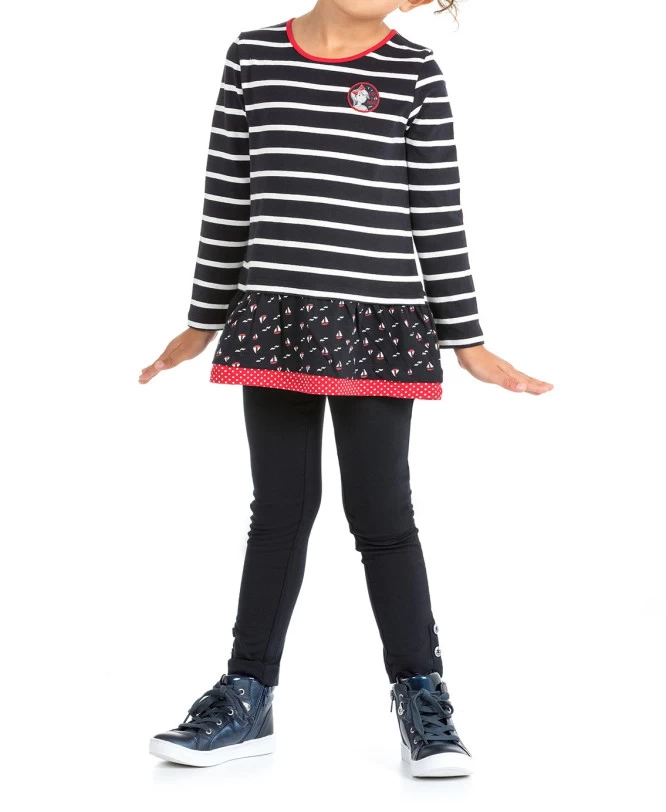 Legging Long Bleu Marine Fille 1 Legging Long Bleu Marine Fille