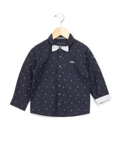 Chemise Bleu Marine Avec Noeud Papillon Garçon