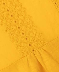 T-shirt Jaune Broderie Anglaise Femme -Style Famille Boutique prod 2312 tee shirt mc mimosa arum 666x812 fc7ea0111e0b