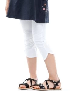 Legging Court Blanc Fille