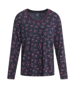 T-shirt Manches Longues Femme Imprimé Floral