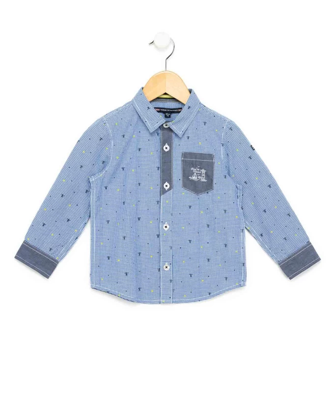 Chemise Bleu Ciel Garçon 1 Chemise Bleu Ciel Garçon