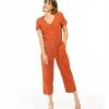 Combinaison Femme Manches Courtes Rouille