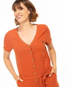 Combinaison Femme Manches Courtes Rouille -Style Famille Boutique prod 4025 combilong rouille locombe 666x812 fc7ea0111e0b