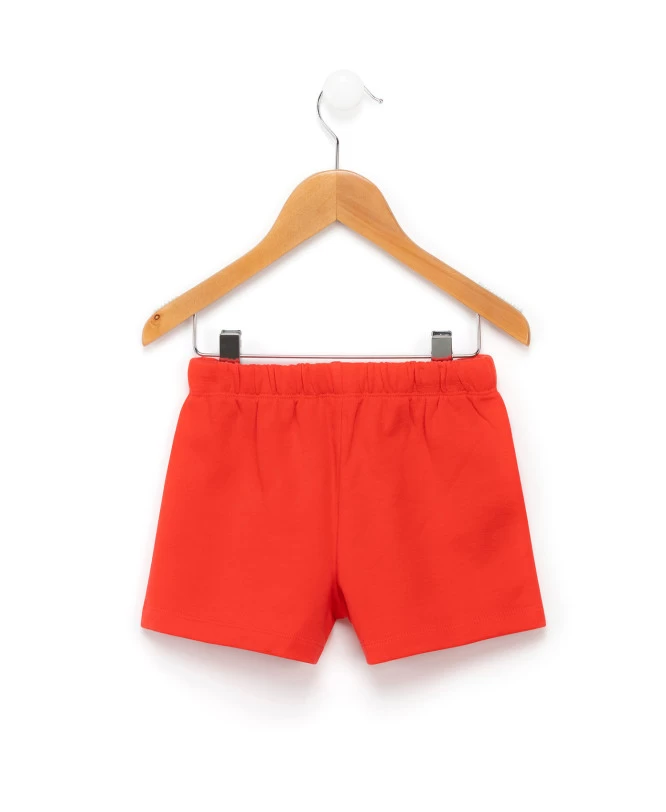 Short En Molleton Corail Fille 2 Short En Molleton Corail Fille – Image 2