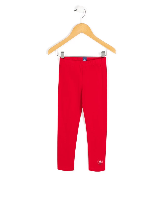 Legging Long Rouge Fille 1 Legging Long Rouge Fille