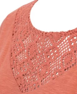 T-shit Femme Rouge Brique Avec Col En Dentelle -Style Famille Boutique prod 4307 tee shirt mc brique clair citroni 666x812 fc7ea0111e0b