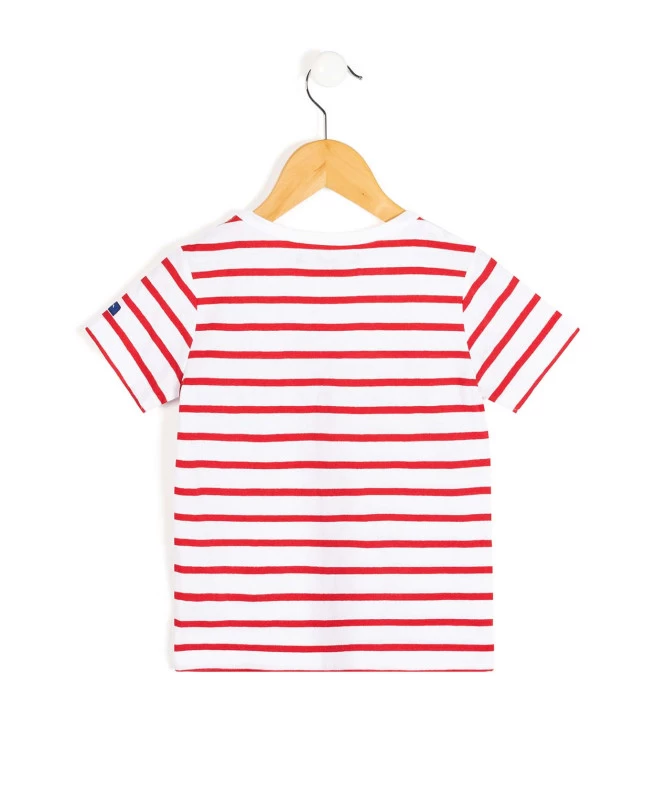 MARINIERE MC FOND BLANC RAYE ROUGE AQOI 2 MARINIERE MC FOND BLANC RAYE ROUGE AQOI – Image 2