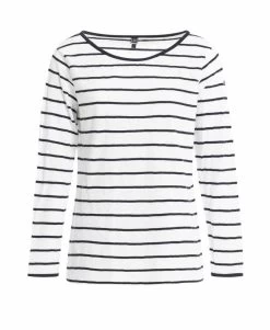 T-shirt Rayé Manches Longues Femme