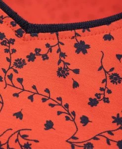 T-shirt Imprimé Orange Femme -Style Famille Boutique prod 455 tee shirt ml imprime orange halo 666x812 fc7ea0111e0b