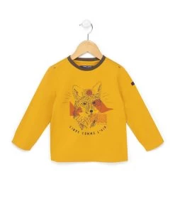 TEE SHIRT ML JAUNE MIEL CANILI