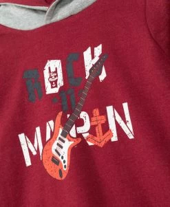 Sweat à Capuche Rouge Garçon -Style Famille Boutique prod 4720 sweat a capuche rouge grenat bozou 666x812 fc7ea0111e0b