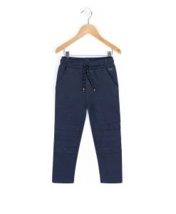 Pantalon Garçon En Molleton Bleu Marine