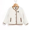 Veste Beige Fausse Fourrure Fille