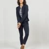 Pantalon Bleu Marine 7/8ème Femme