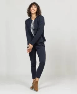 Pantalon Bleu Marine 7/8ème Femme
