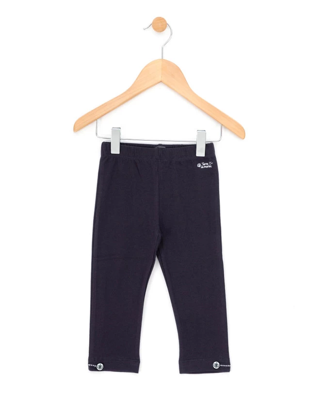 Legging Court Bleu Marine Fille 1 Legging Court Bleu Marine Fille