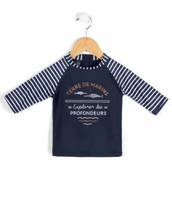 T-shirt De Bain Manches Longues Garçon