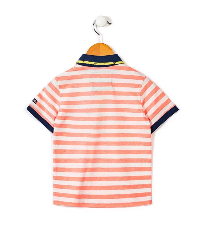 POLO MC FOND NATUREL RAYE ORANGE ASTIKA 2 POLO MC FOND NATUREL RAYE ORANGE ASTIKA – Image 2