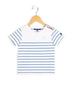 MARINIERE MC FOND NATUREL RAYE BLEU CIEL AQOI