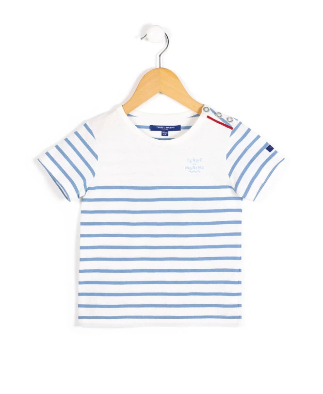 MARINIERE MC FOND NATUREL RAYE BLEU CIEL AQOI 1 MARINIERE MC FOND NATUREL RAYE BLEU CIEL AQOI