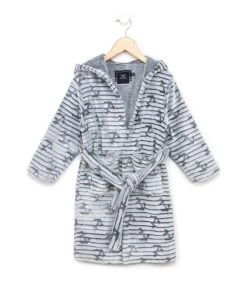 Robe De Chambre Toute Douce Grise Garçon