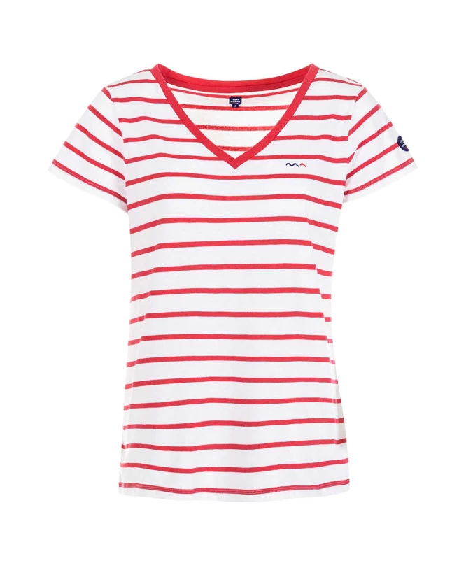 MARINIERE MC RAYE BLANC/ROSE HIBISCUS PALAVA 1 MARINIERE MC RAYE BLANC/ROSE HIBISCUS PALAVA