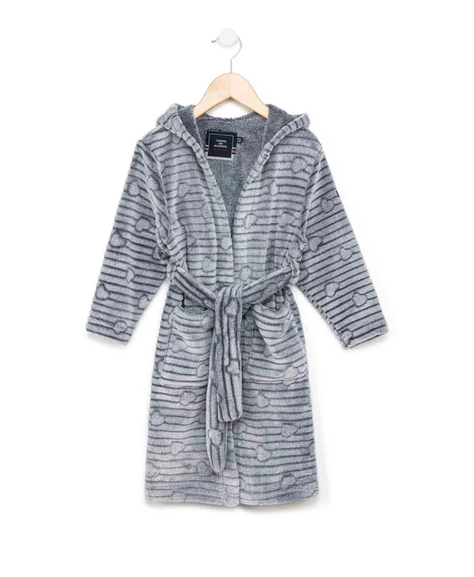 Robe De Chambre Toute Douce Grise Fille 1 Robe De Chambre Toute Douce Grise Fille