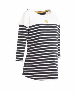 Marinière De Grossesse manches 3/4 Fond Bleu Marine Femme