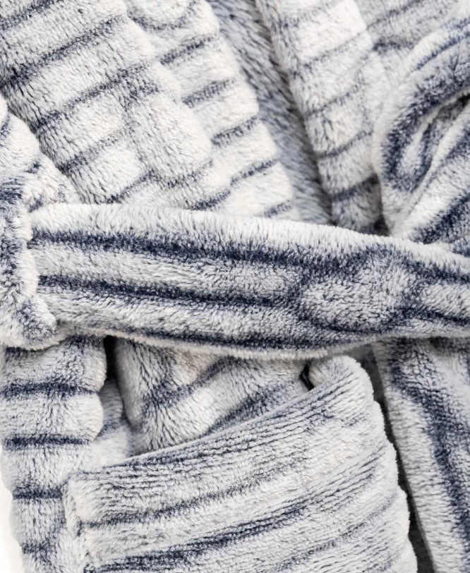 Robe De Chambre Toute Douce Grise Fille 3 Robe De Chambre Toute Douce Grise Fille – Image 3