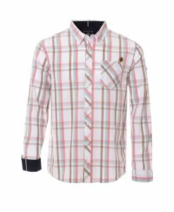 Chemise à Carreaux Coupe Droite Homme