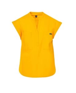 Blouse Jaune Sans Manche Femme