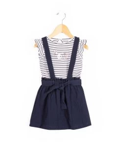 JUPE + HAUT BLEU NUIT WOUI