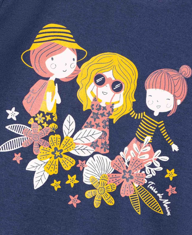 Robe Fille Effet 2 En 1 T-shirt Et Jupe 3 Robe Fille Effet 2 En 1 T-shirt Et Jupe – Image 3