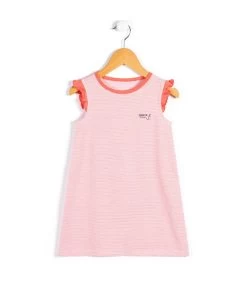 Chemise De Nuit Rayé Corail Fille