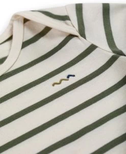 Marinière Kaki éco Conçue Bébé -Style Famille Boutique prod 6636 mariniere mc fond grege raye kaki ecomixte 666x812 fc7ea0111e0b