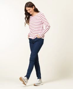 Marinière Manches Longues Femme Fond Blanc Rayé Rouge 8 Marinière Manches Longues Femme Fond Blanc Rayé Rouge -Style Famille Boutique prod 6653 mariniere ml fond blanc raye rouge pacage 666x812 fc7ea0111e0b