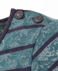 T-shirt Rayé Manches Longues Femme Fond émeraude 5 T-shirt Rayé Manches Longues Femme Fond émeraude -Style Famille Boutique prod 675 tee shirt ml fond emeraude raye bleu heme 666x812 fc7ea0111e0b