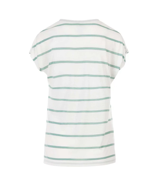 TEE SHIRT MC RAYE BLANC OPTIQUE/ VERT PALE ABE 2 TEE SHIRT MC RAYE BLANC OPTIQUE/ VERT PALE ABE – Image 2