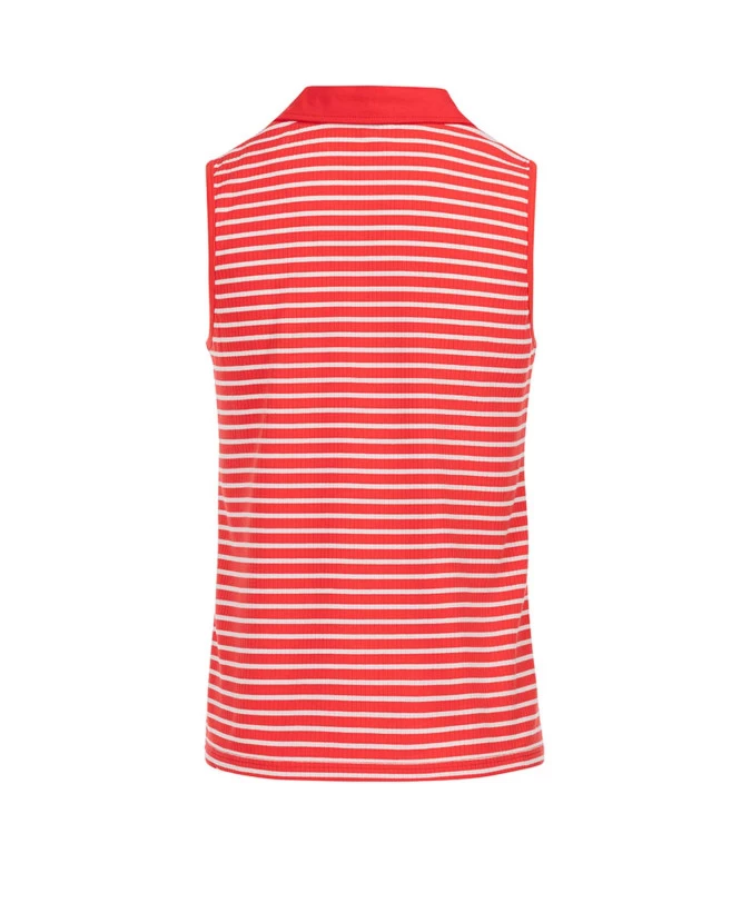 POLO SsM FOND ROUGE RAYE BLANC CADY Polo F FOND ROU 2 POLO SsM FOND ROUGE RAYE BLANC CADY Polo F FOND ROU – Image 2