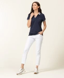 Polo Manches Courtes Bleu Marine Femme -Style Famille Boutique prod 6850 polo mc indigo colay 666x812 fc7ea0111e0b