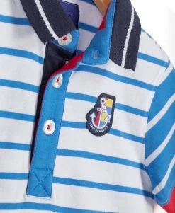 POLO MC FOND BLANC RAYE BLEU CIRAYE 5 POLO MC FOND BLANC RAYE BLEU CIRAYE -Style Famille Boutique prod 7054 polo mc fond blanc raye bleu ciraye 666x812 fc7ea0111e0b